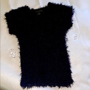 Black fuzzy sweater